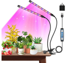 Lampa LED do Wzrostu Roślin 2x20 LED z Timerem