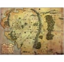 Hobbit - Drewniana Mapa Middle Earth