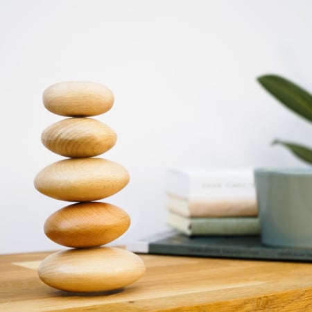 Drewniane Kamienie Balansujące