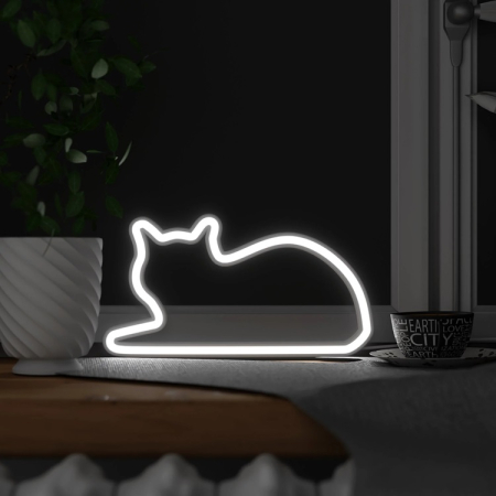 Lampa Neonowy Kot