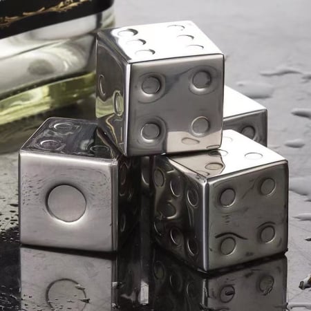 Metalowe Kostki Lodu