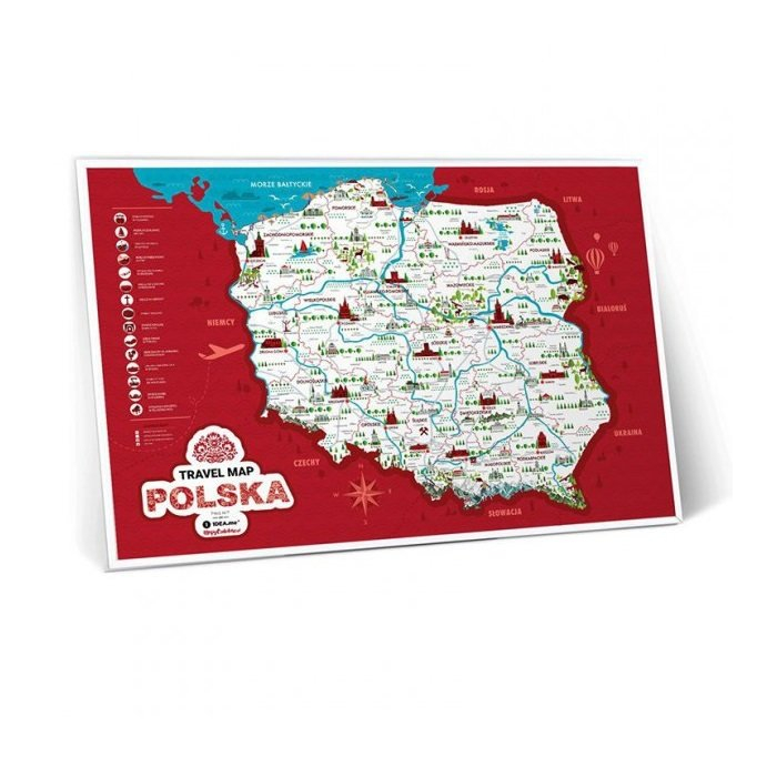 Mapa Zdrapka Polska