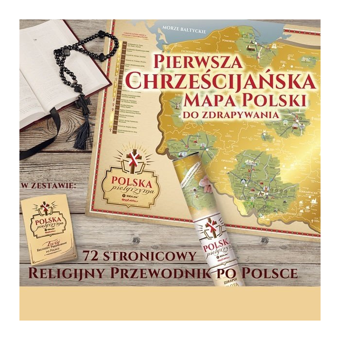 Mapa Zdrapka Polska Pielgrzyma