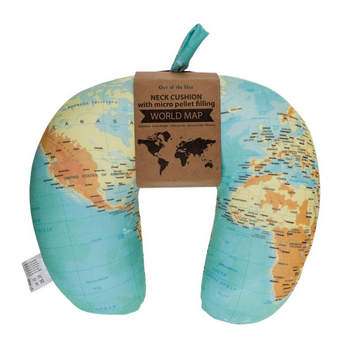 Poduszka Turystyczna Mapa Świata