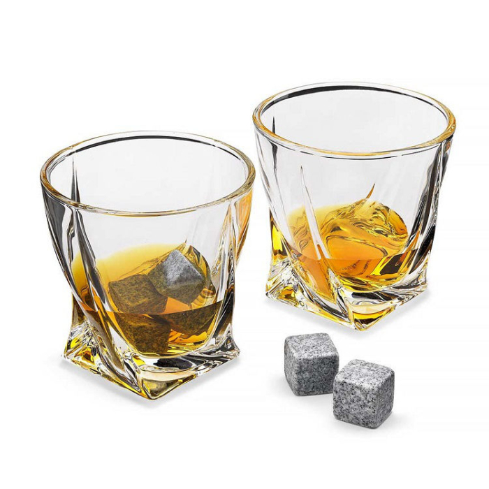 Szklanki do Whisky z Kamieniami