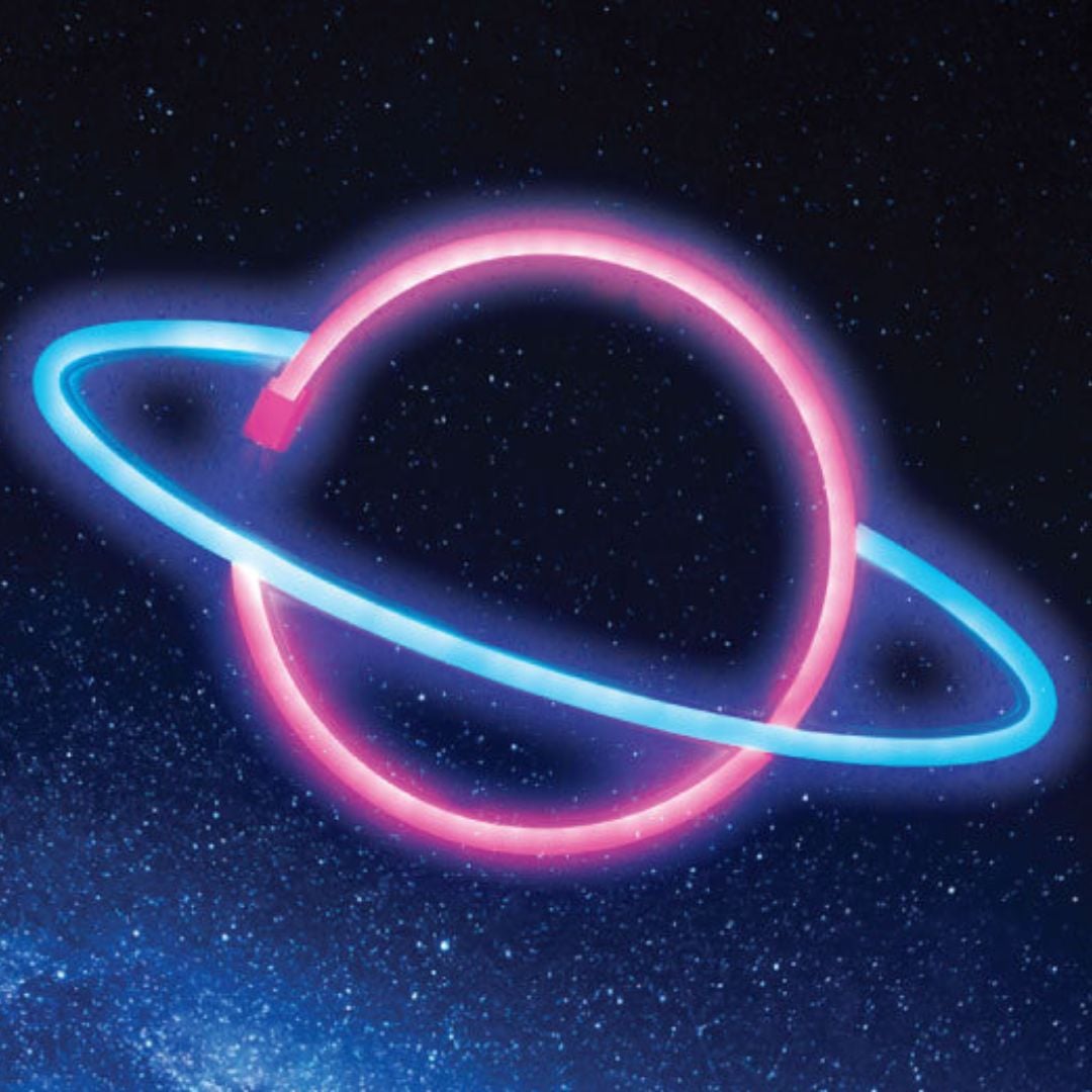 Neonowa Lampka Saturn