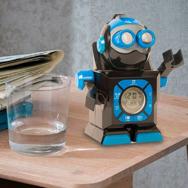 Budzik z Projektorem Chronobot