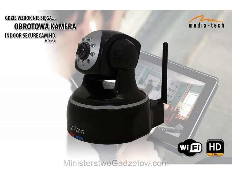 Domowa Kamera Obrotowa HD WIFI