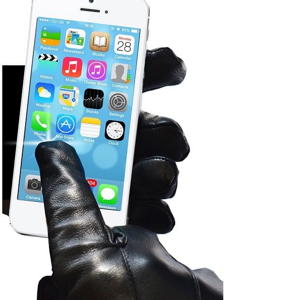 Dotykowe Rękawiczki Skórzane