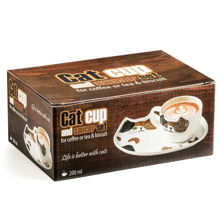 Filiżanka Kotek z Talerzykiem