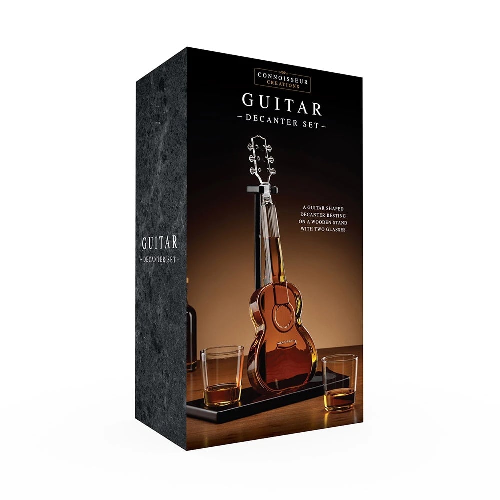 Karafka Gitara ze Stojakiem i Szklankami