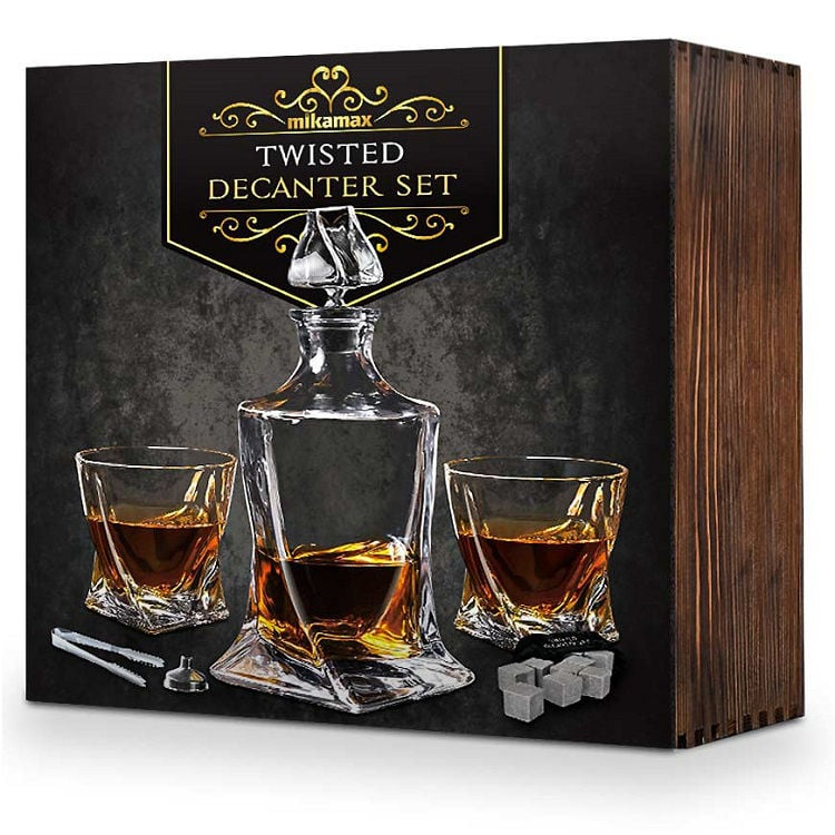 Karafka Twisted ze Szklankami