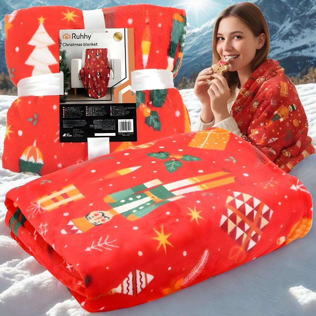 Koc Świąteczny Flanelowy