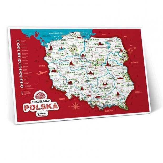Mapa Zdrapka Polska