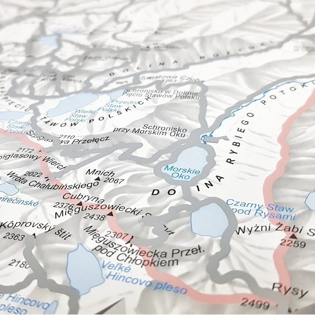 Mapa Zdrapka Tatry