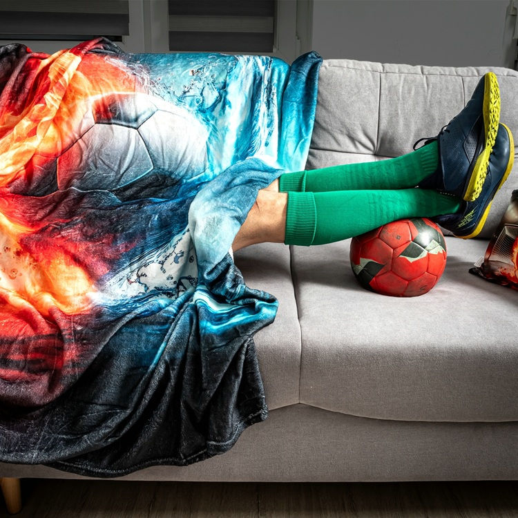 Piłkarski Zestaw Koc i Poduszka