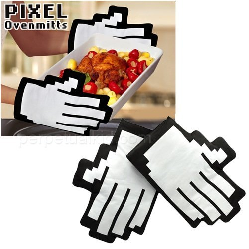 Pikselowe Rękawice Kuchenne