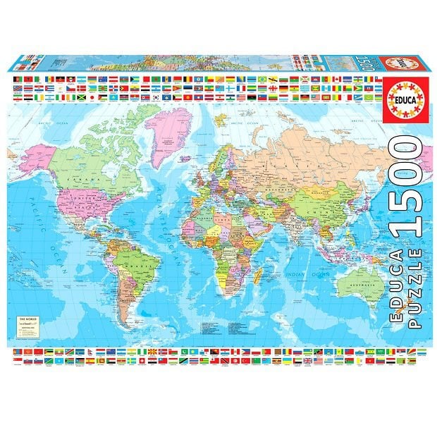 Puzzle Mapa Świata 1500