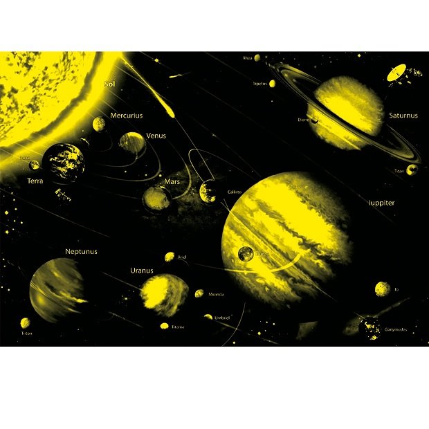 Neonowe Puzzle Układ Słoneczny 1000