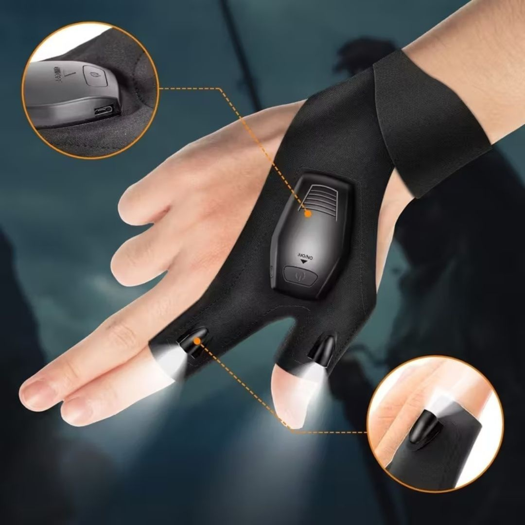 Rękawiczki z Latarką LED USB