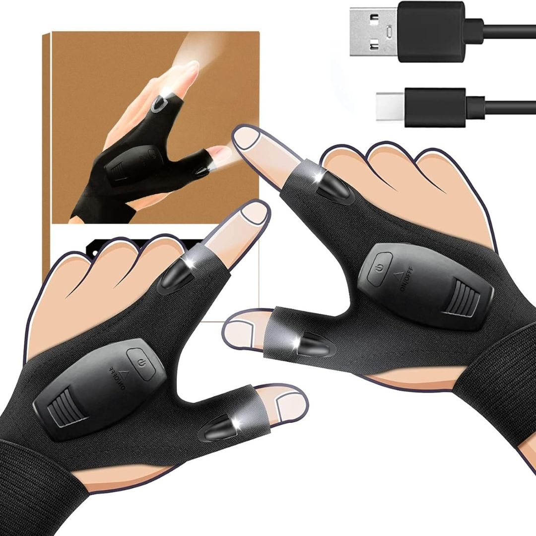 Rękawiczki z Latarką LED USB