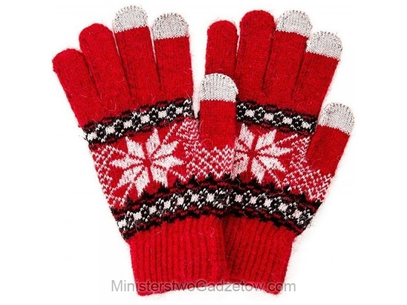 Rękawiczki iTouch Czerwone