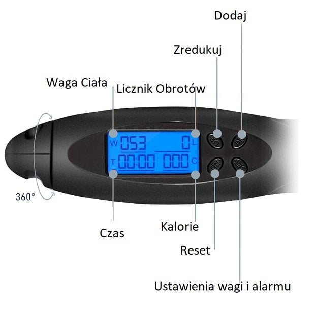 Skakanka Bezprzewodowa z Licznikiem