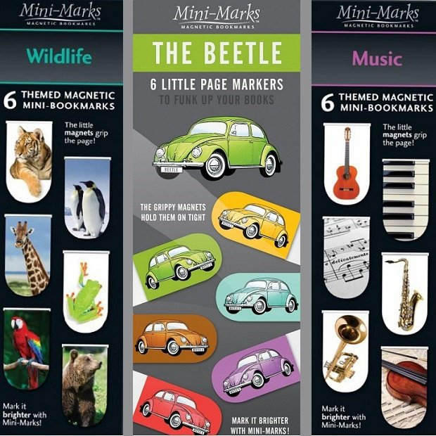 Zakładki Magnetyczne 6 sztuk