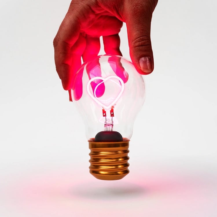 Lampka Żarówka Serce