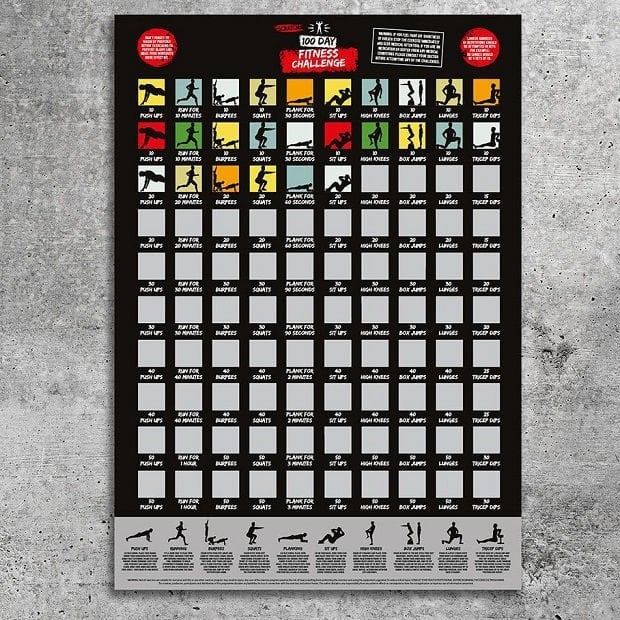 Zdrapka 100 Dni Fitness