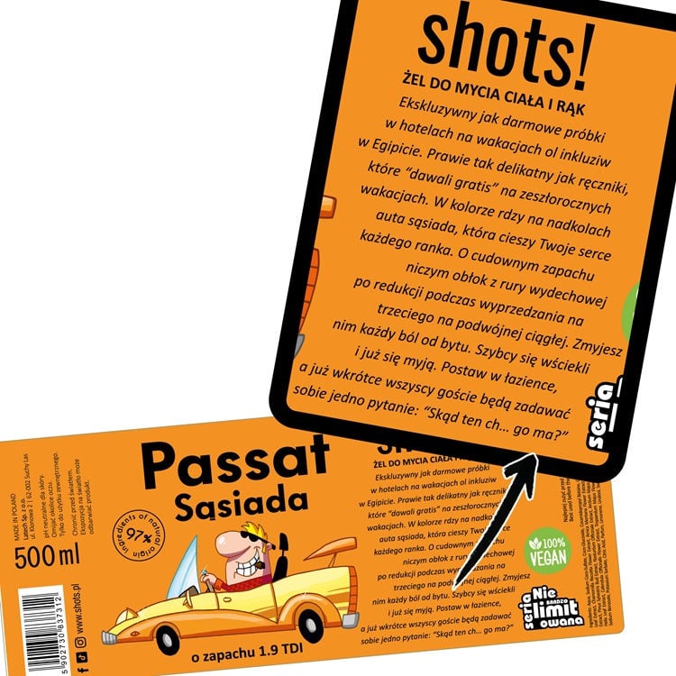 Żel pod Prysznic Passat Sąsiada 500ml